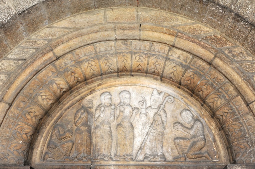 Beaune - Eglise Saint-Nicolas (fin XIIe-XVe siècle) - Le tympan du portail occidental