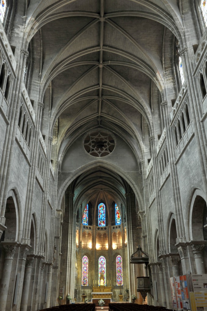 Chalon-sur-Saône - Cathédrale Saint-Vincent - Vue intérieure
